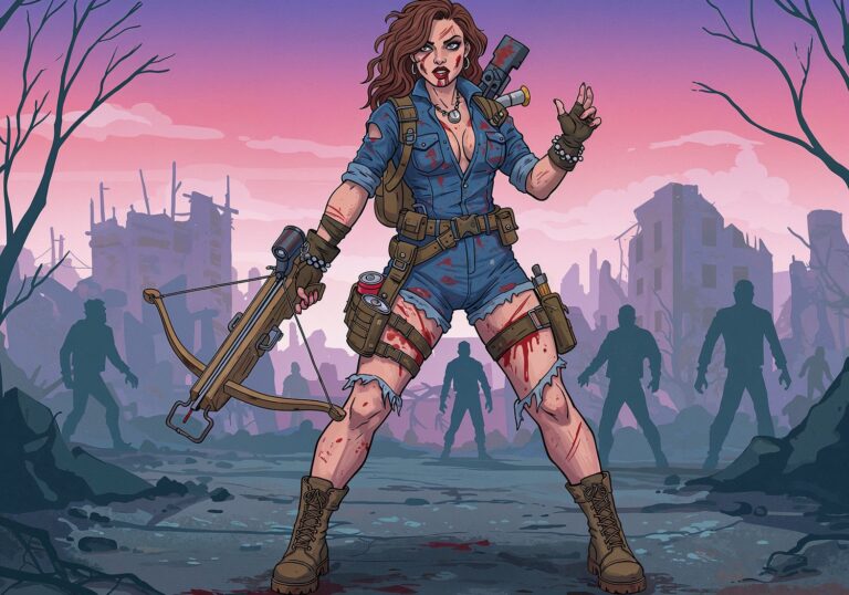 Postapo zombie hunterka – survivalowy seksapil na apokalipsę