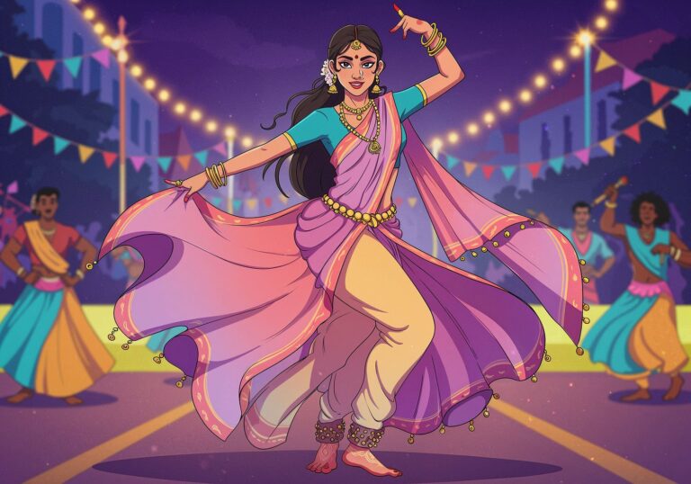 Odkryj blask Bollywood w karnawałowym kostiumie – indyjska tancerka z Bombaju