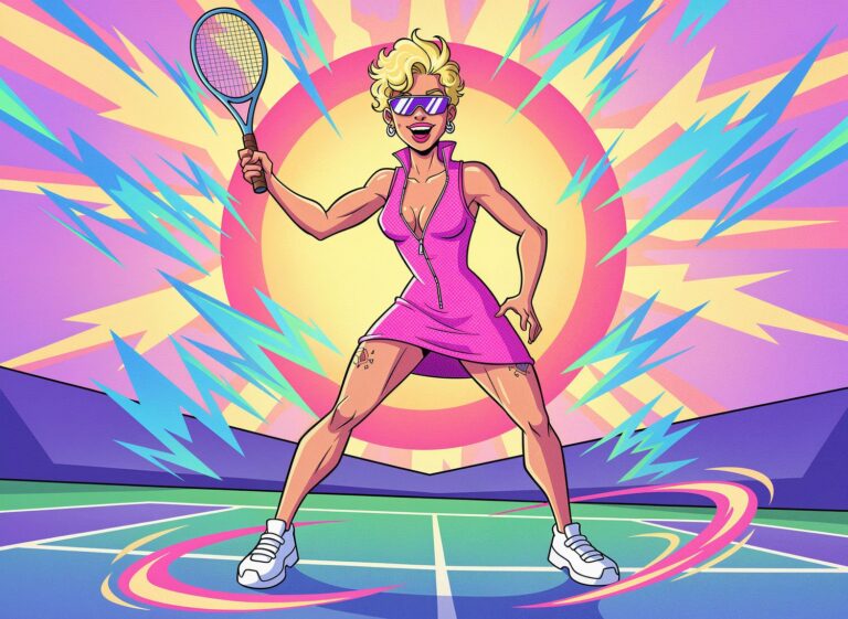Neonowa siateczka pełna energii – sportowa mini sukienka na letnie aktywności